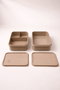 Hermia Juego de 6 Cajas de Almacenamiento Gris BU0055